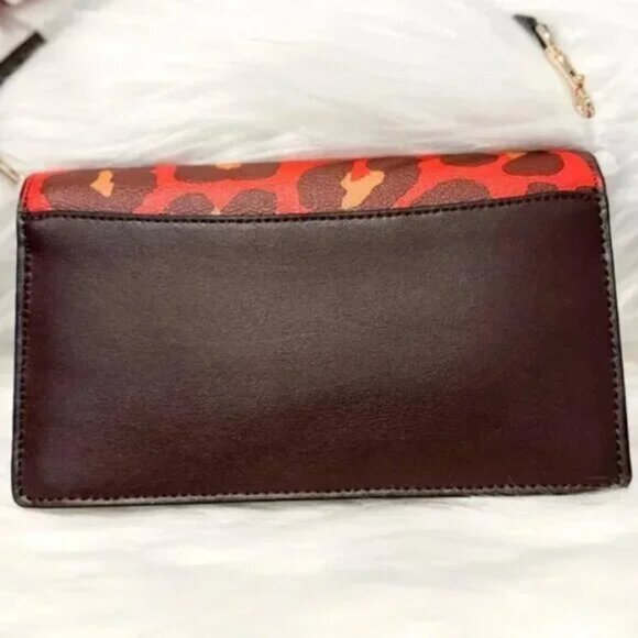 9 | 🍁Coach Anna Foldover Crossbody Clutch with Leopard Print - Picture 3 of 5